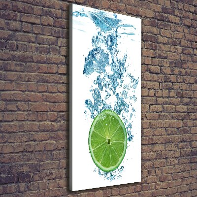 Foto auf leinwand vertikales Kalk unter Wasser