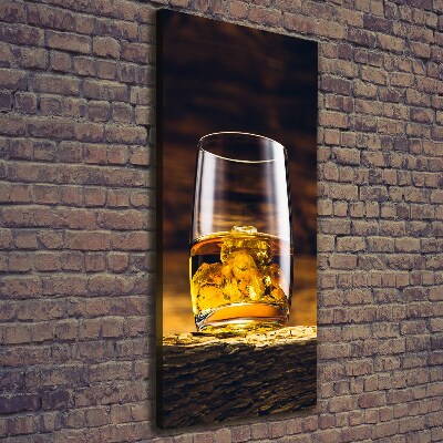 Wandbild vertikales Bourbon im Glas