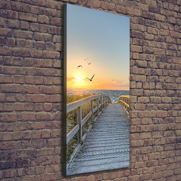 Foto auf leinwand vertikales Weg zum Strand