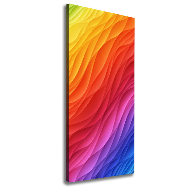 Foto auf leinwand vertikales Bunte Wellen
