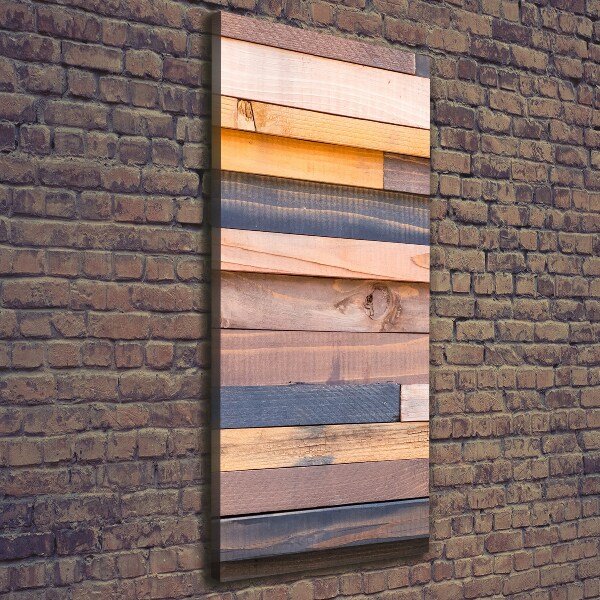 Foto leinwand vertikales Holzwand