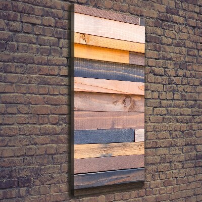 Foto leinwand vertikales Holzwand
