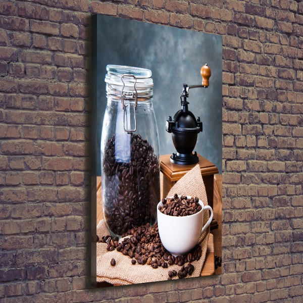 Wandbild vertikales Kaffeemühle