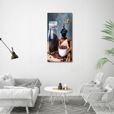Wandbild vertikales Kaffeemühle