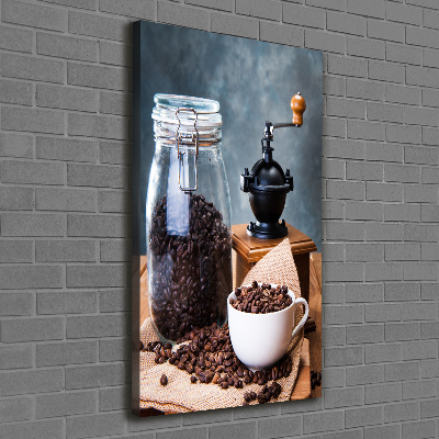 Wandbild vertikales Kaffeemühle