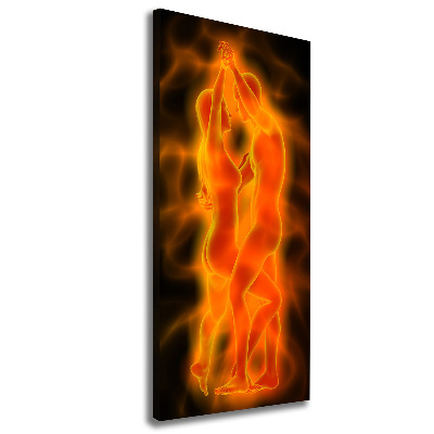 Foto leinwand vertikales Tanzendes Paar