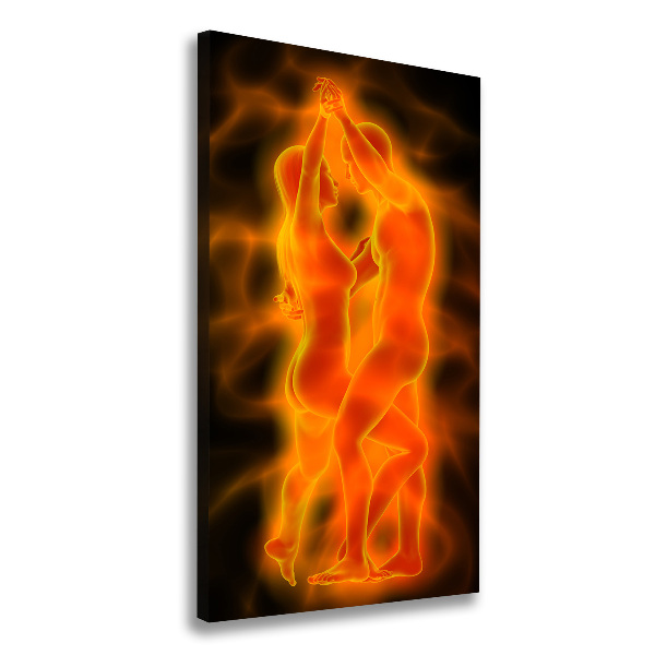 Foto leinwand vertikales Tanzendes Paar