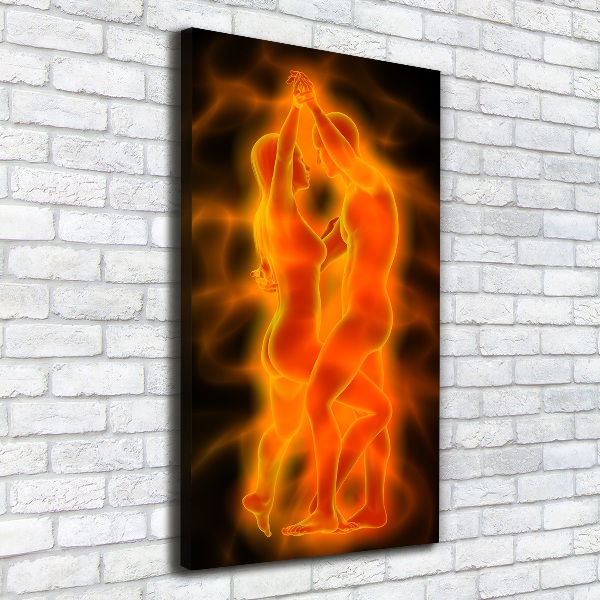 Foto leinwand vertikales Tanzendes Paar