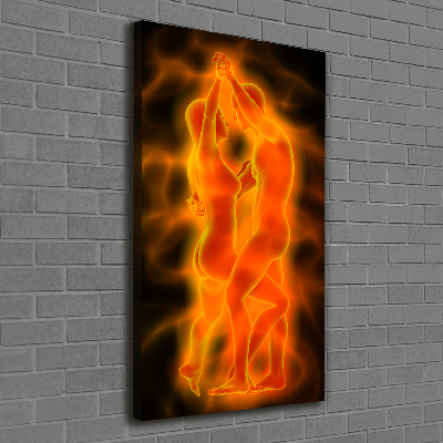 Foto leinwand vertikales Tanzendes Paar