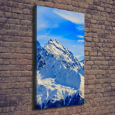 Foto leinwand vertikales Gebirge im Winter