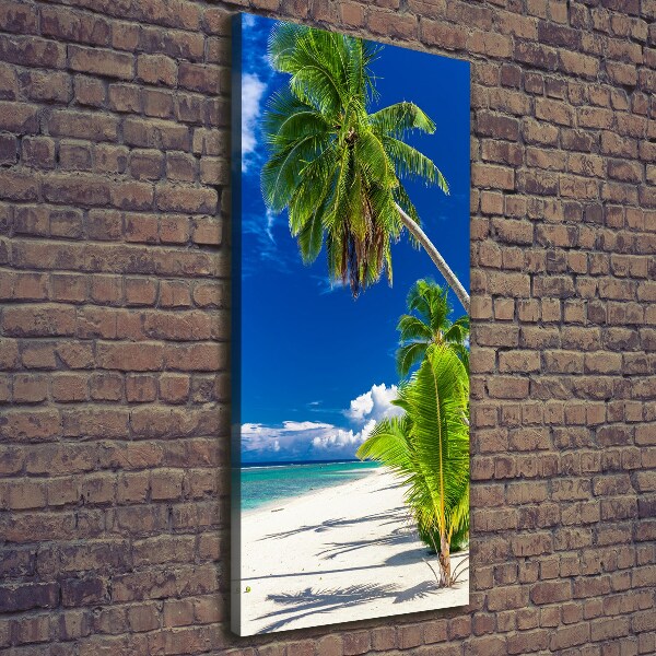 Foto auf leinwand vertikales Tropischer Strand