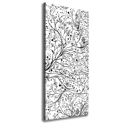 Foto auf leinwand vertikales Zweige