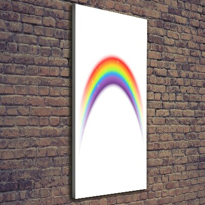 Foto leinwand vertikales Regenbogen