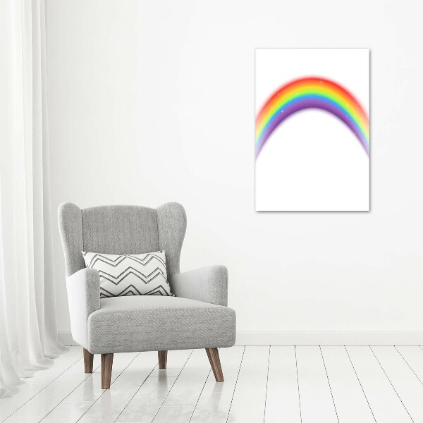 Foto leinwand vertikales Regenbogen