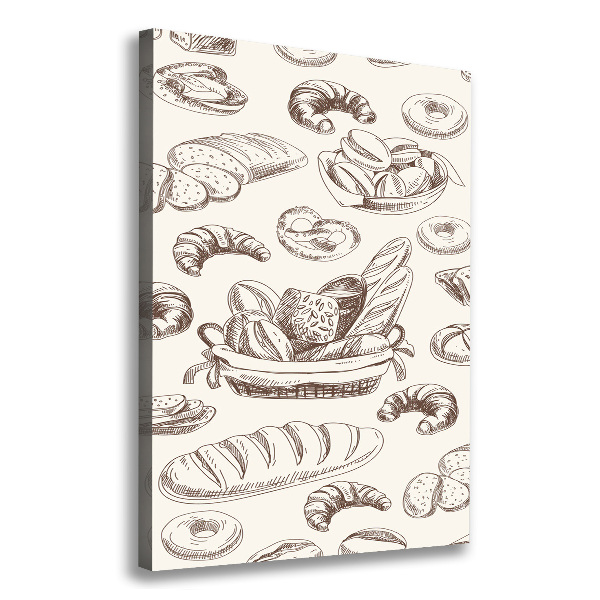 Foto auf leinwand vertikales Brot