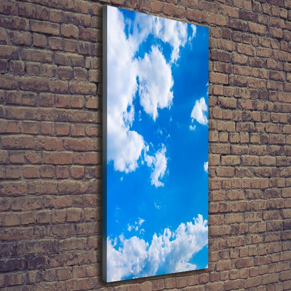Wandbild vertikales Wolken am Himmel
