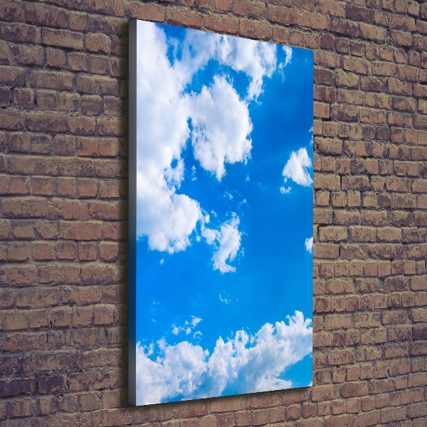 Wandbild vertikales Wolken am Himmel