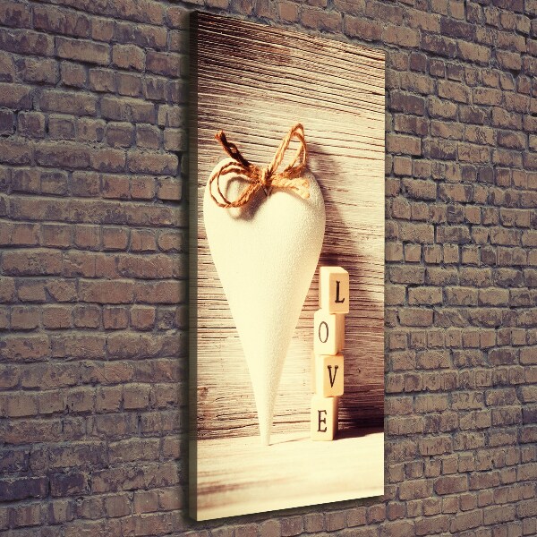 Wandbild vertikales Liebe