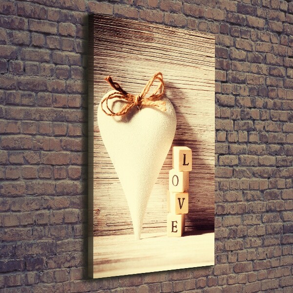 Wandbild vertikales Liebe