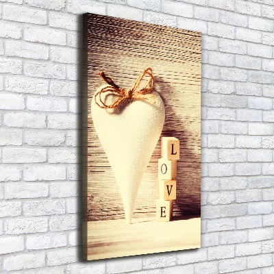 Wandbild vertikales Liebe