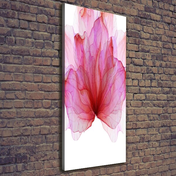 Foto auf leinwand vertikales Rosa Blume