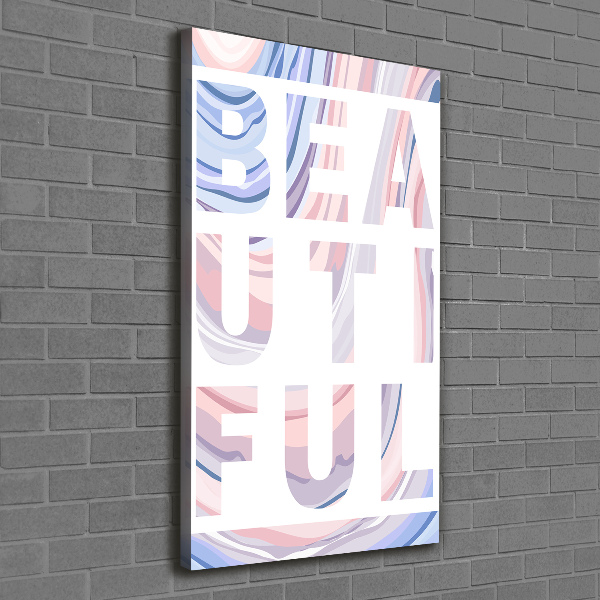 Foto auf leinwand vertikales Schön