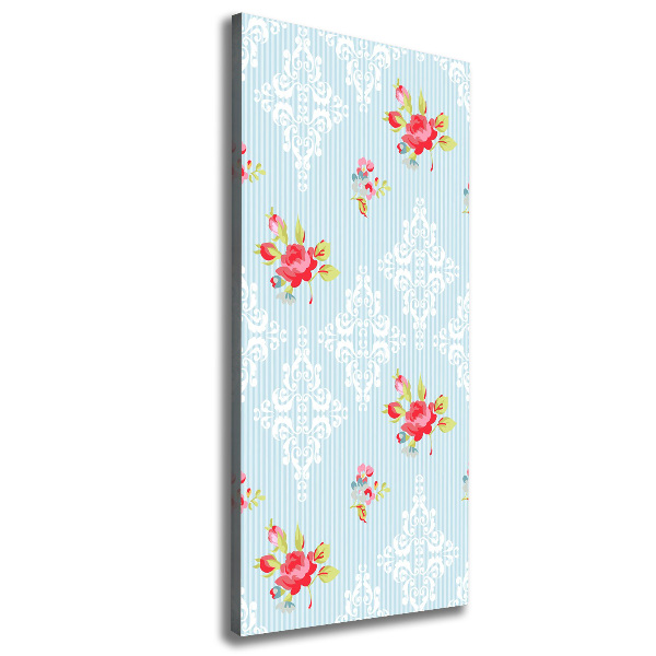 Foto leinwand vertikales Rosen
