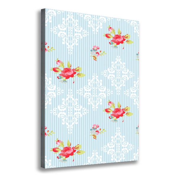 Foto leinwand vertikales Rosen