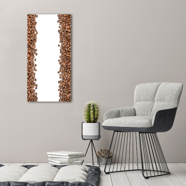 Foto leinwand vertikales Kaffeebohnen