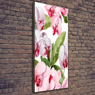 Foto leinwand vertikales Orchidee