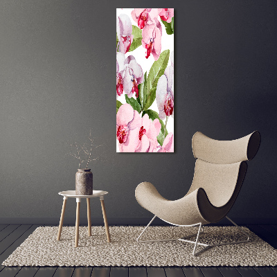 Foto leinwand vertikales Orchidee