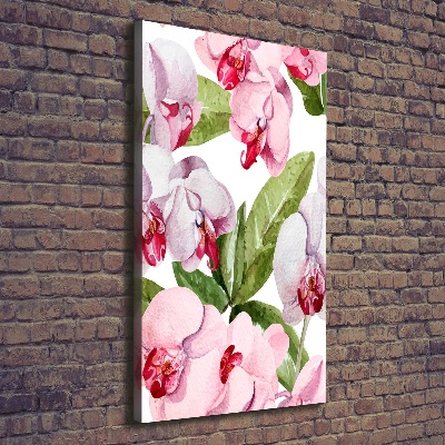 Foto leinwand vertikales Orchidee