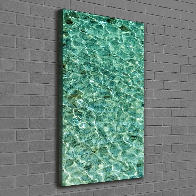 Foto leinwand vertikales Klares Wasser