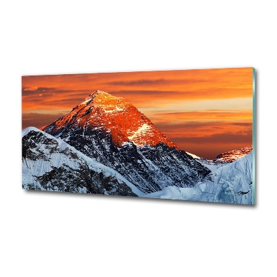 Foto glasbild Everest-Gipfel