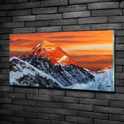 Foto glasbild Everest-Gipfel