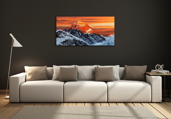 Foto glasbild Everest-Gipfel
