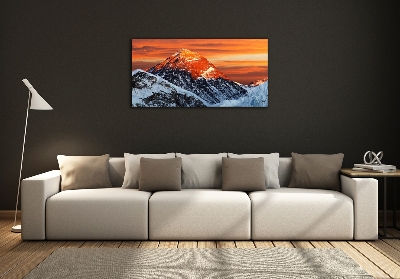 Foto glasbild Everest-Gipfel