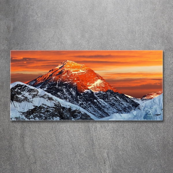 Foto glasbild Everest-Gipfel