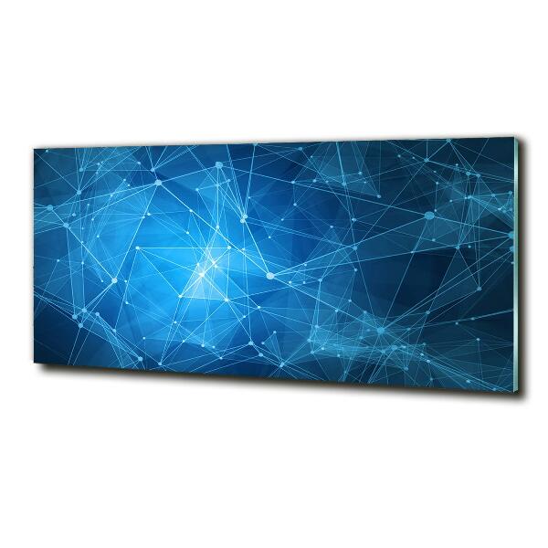 Bild auf glas Blaue Linien