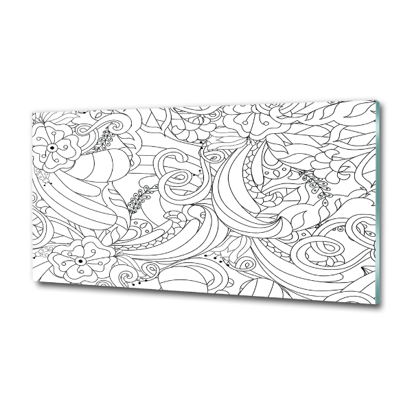 Foto glasbild Ornamente