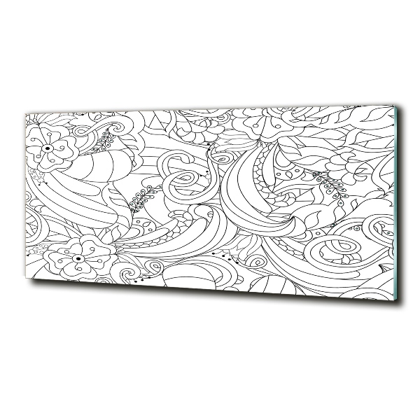 Foto glasbild Ornamente