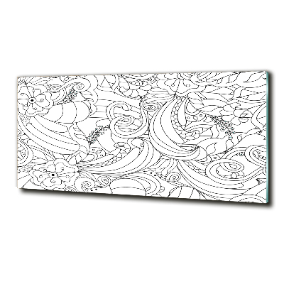 Foto glasbild Ornamente