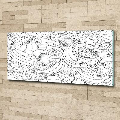 Foto glasbild Ornamente