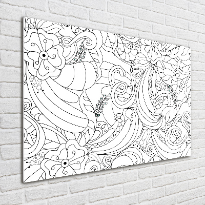 Foto glasbild Ornamente