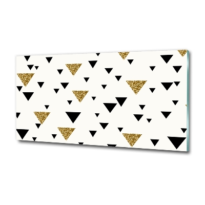 Foto glasbild Dreieckshintergrund