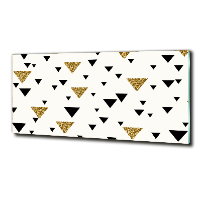 Foto glasbild Dreieckshintergrund