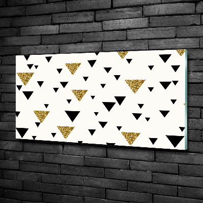 Foto glasbild Dreieckshintergrund