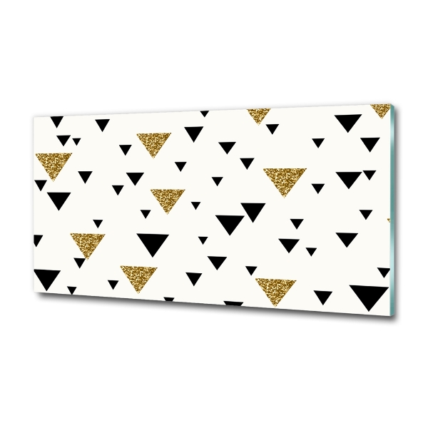 Foto glasbild Dreieckshintergrund