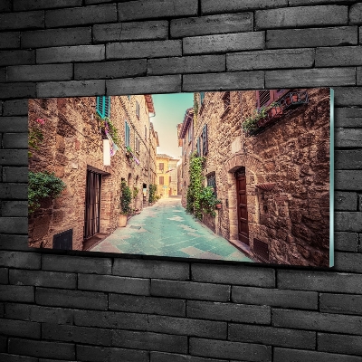 Glasbild Italienische Straßen