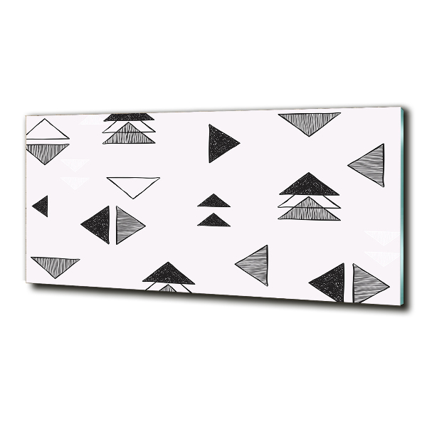 Glasbild Dreieckshintergrund
